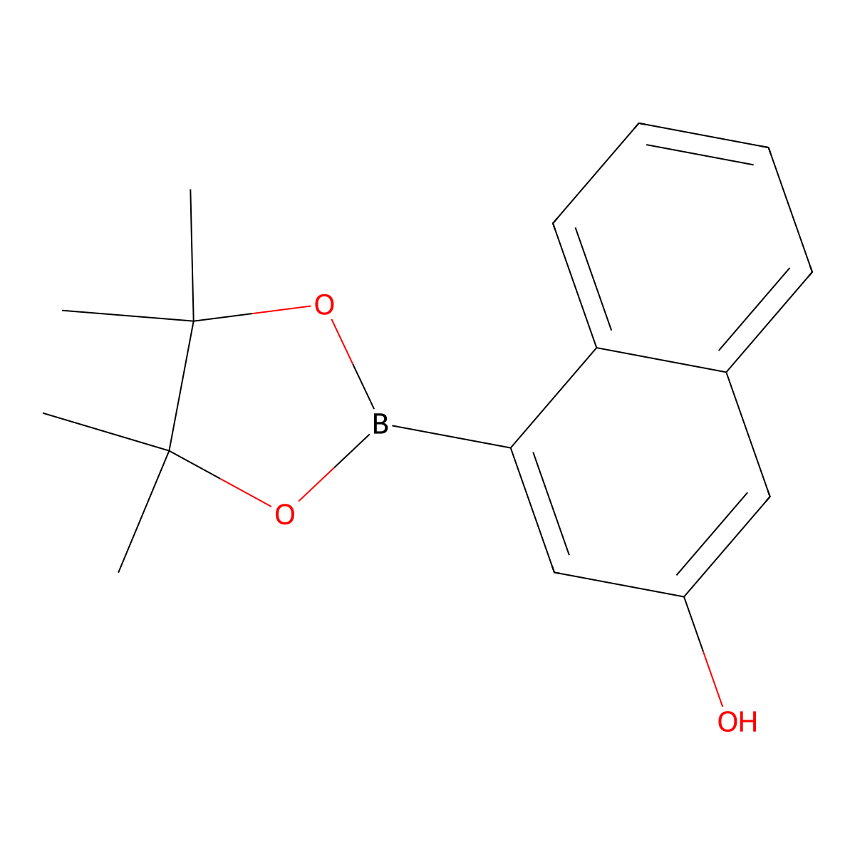4-(4,4,5,5-Tetramethyl-1,3,2-dioxaborolan-2-yl)-2-naphthol molecular structure, CAS 2043962-01-0