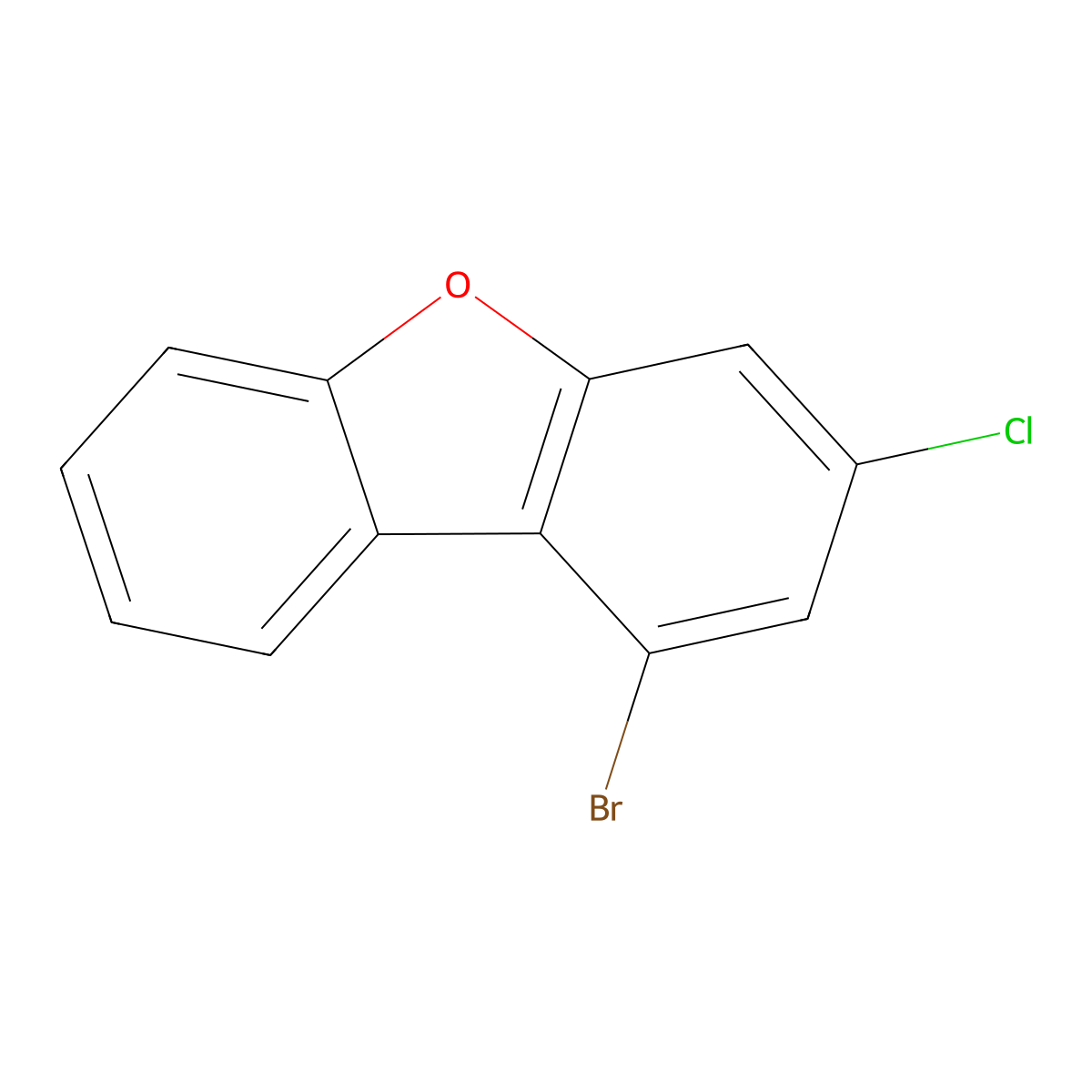 1-Bromo-3-chlorodibenzo[b,d]furan molecular structure, CAS 2043962-13-4