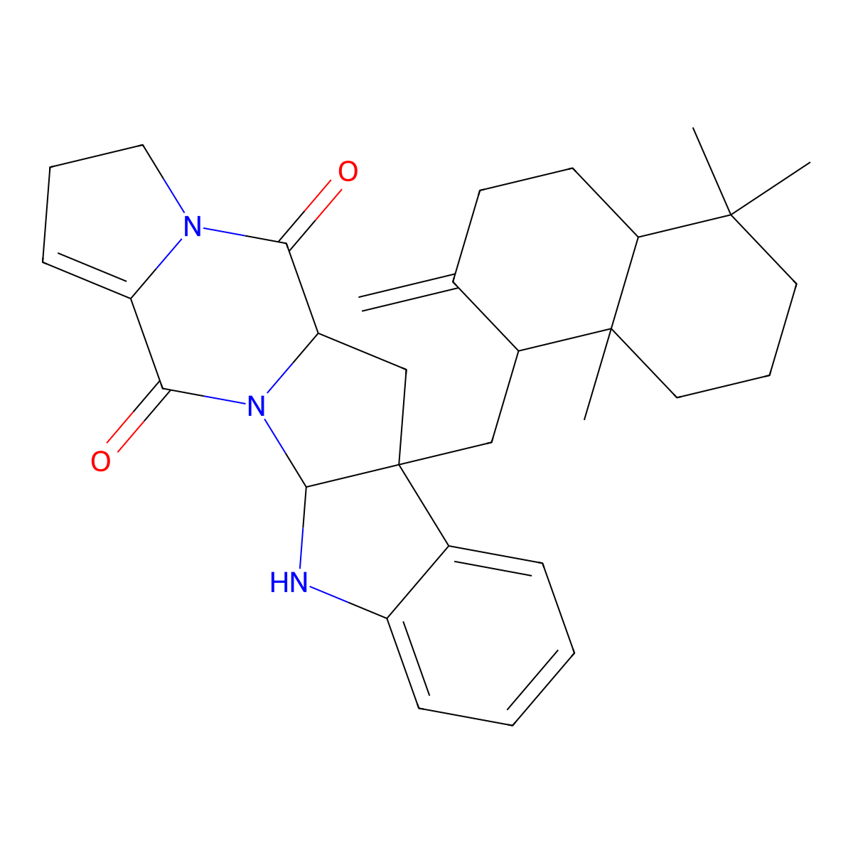 Drimentine B molecular structure, CAS 204398-91-4