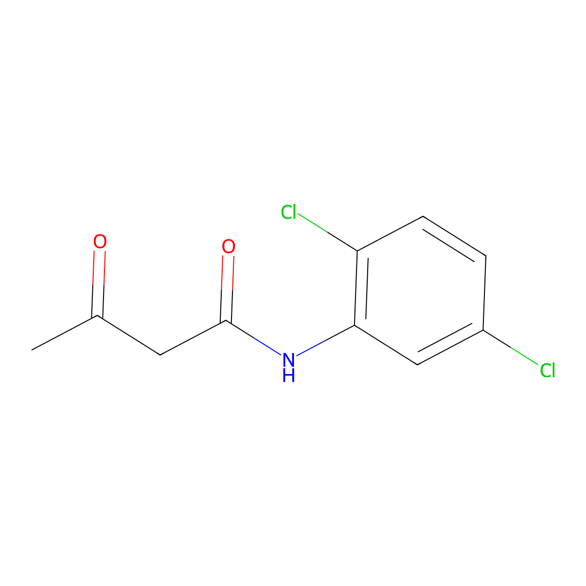 Butanamide, N-(2,5-dichlorophenyl)-3-oxo- molecular structure, CAS 2044-72-6