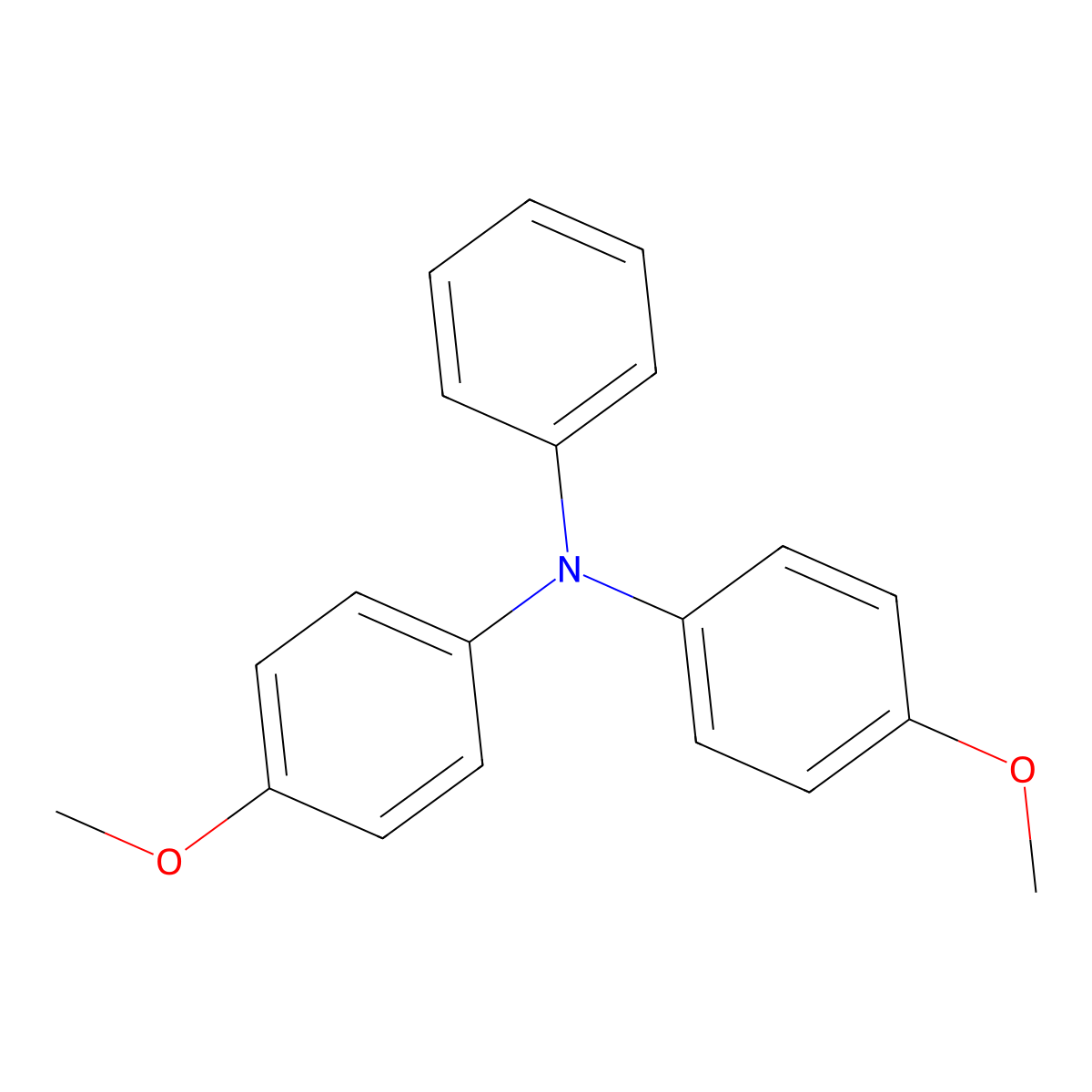 4-Methoxy-N-(4-methoxyphenyl)-N-phenylaniline molecular structure, CAS 20440-94-2
