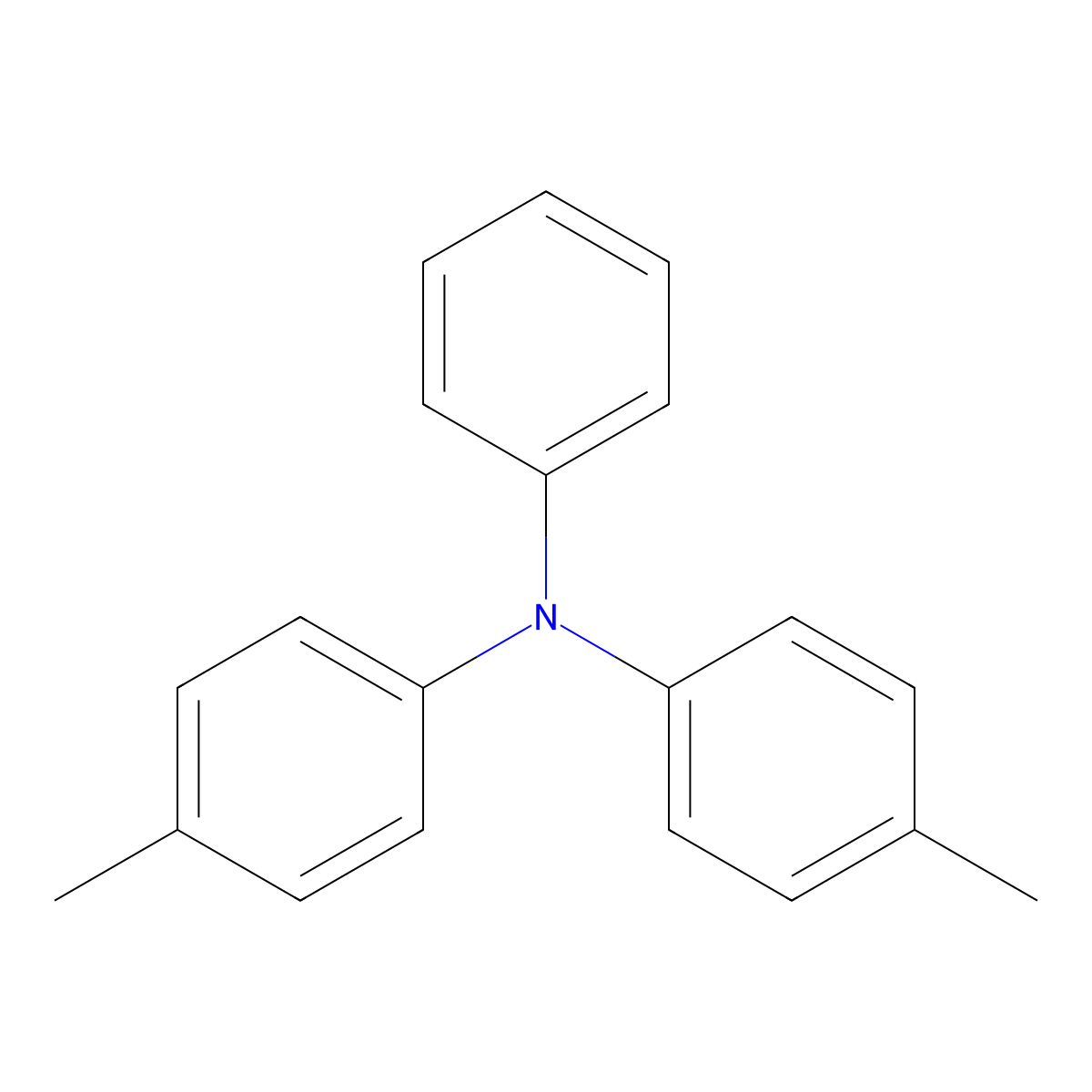 4-Methyl-N-(4-methylphenyl)-N-phenylbenzenamine molecular structure, CAS 20440-95-3