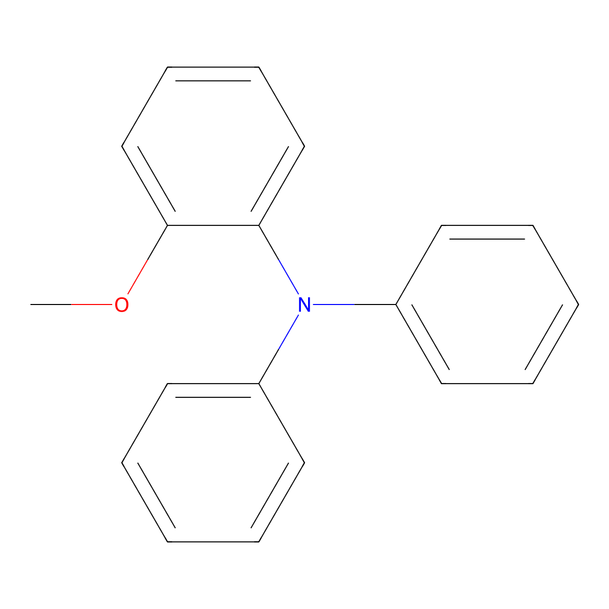 2-Methoxy-N,N-diphenylbenzenamine molecular structure, CAS 20441-01-4