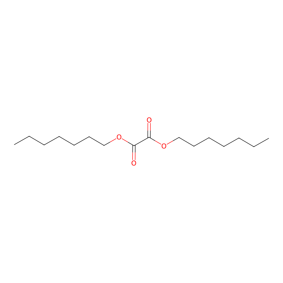 Diheptyl oxalate molecular structure, CAS 20442-03-9