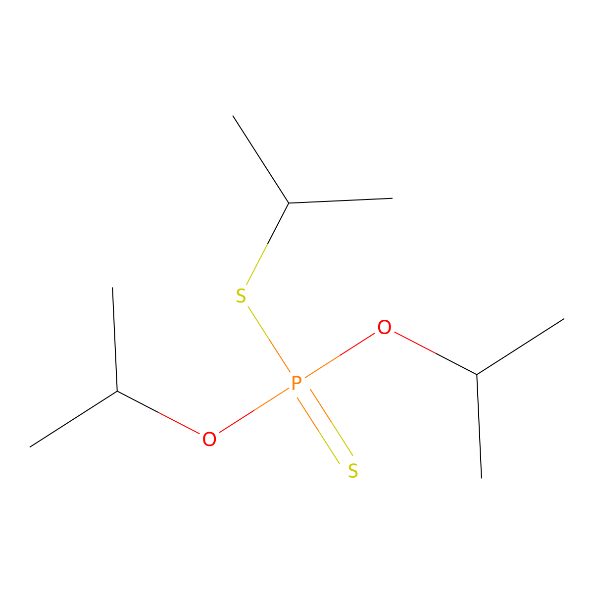O,O,S-Tripropan-2-yl phosphorodithioate molecular structure, CAS 20442-31-3