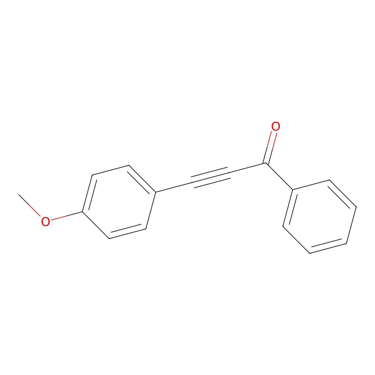 3-(4-Methoxyphenyl)-1-phenylprop-2-yn-1-one molecular structure, CAS 20442-66-4