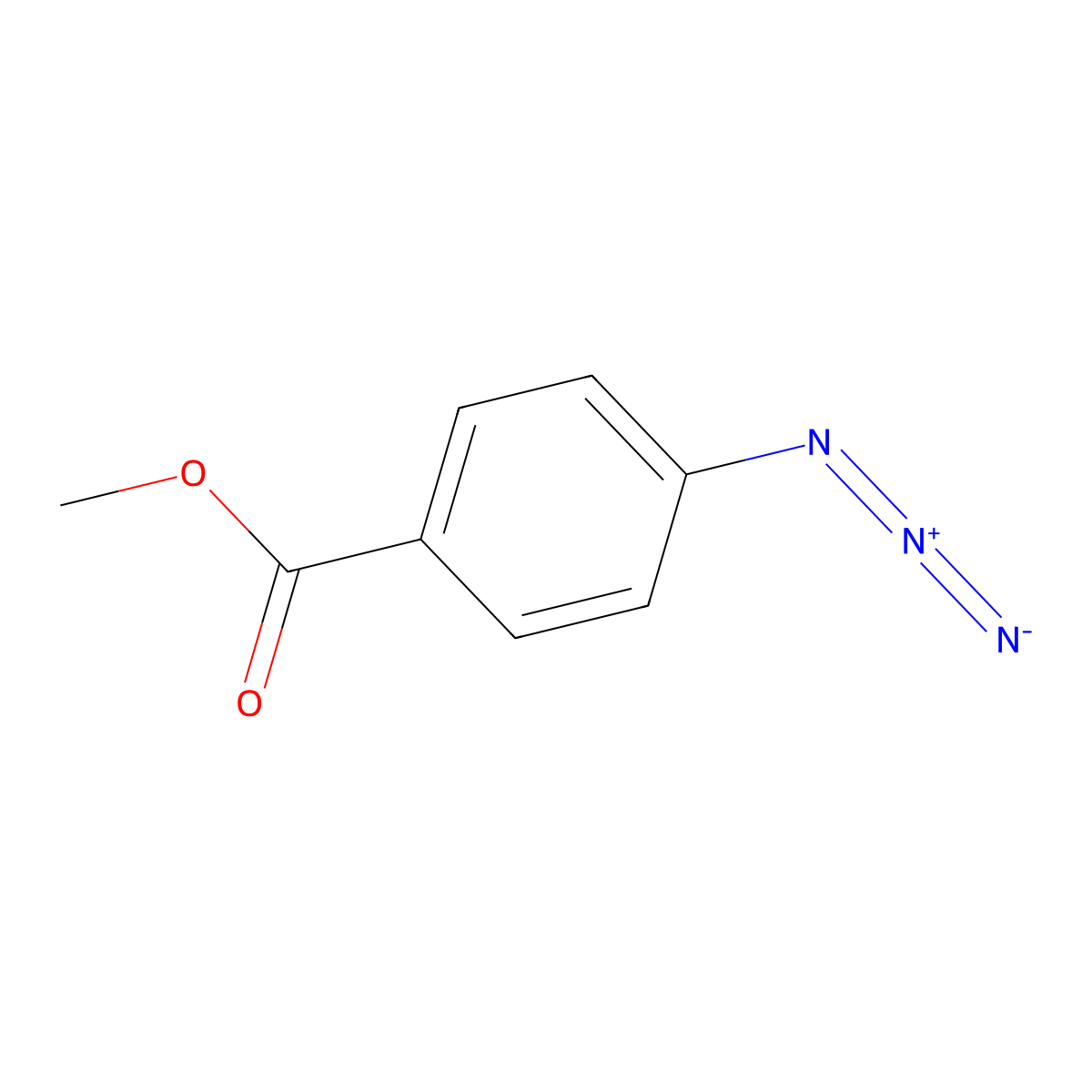 Benzoic acid, 4-azido-, methyl ester molecular structure, CAS 20442-96-0