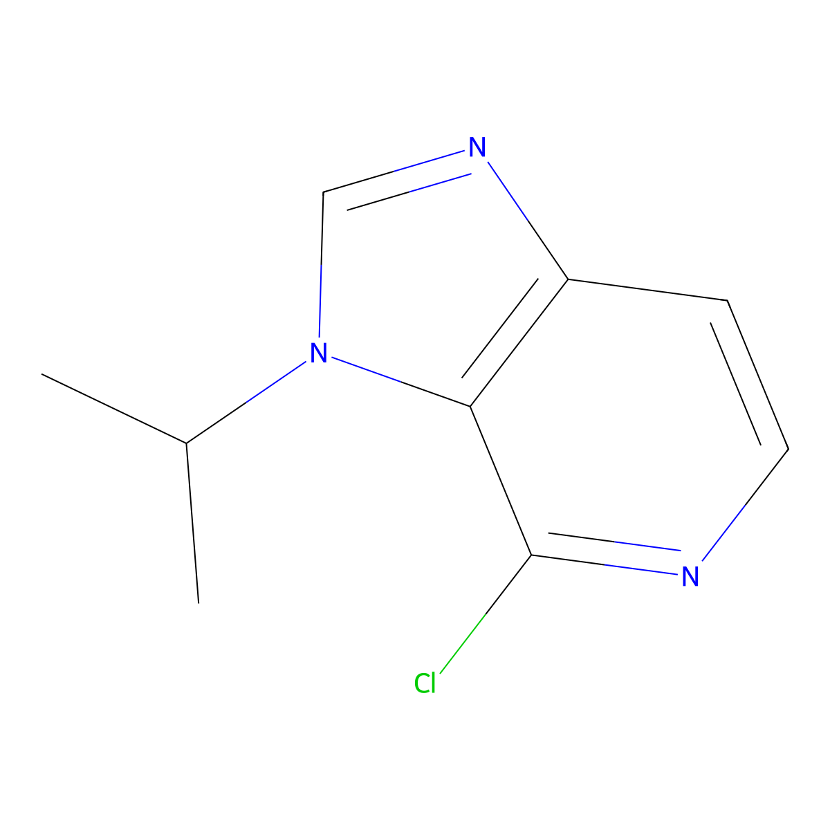 4-Chloro-3-(propan-2-yl)-3H-imidazo[4,5-c]pyridine molecular structure, CAS 2044282-37-1