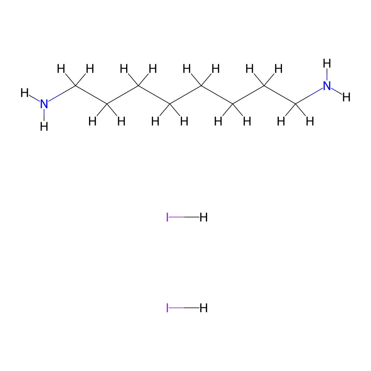 Octane-1,8-diamine Dihydroiodide molecular structure, CAS 2044283-92-1