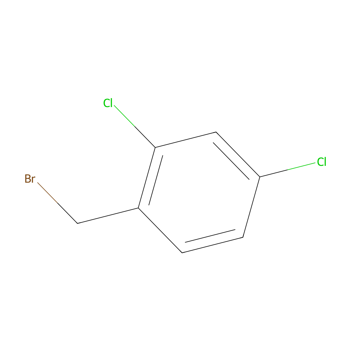 2,4-Dichlorobenzyl bromide molecular structure, CAS 20443-99-6