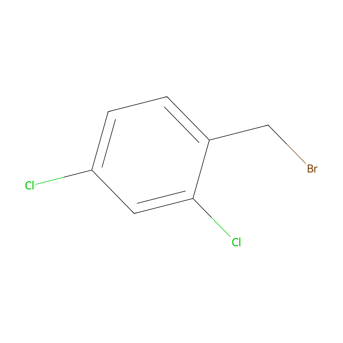 2,4-Dichlorobenzyl bromide molecular structure, CAS 20443-99-6