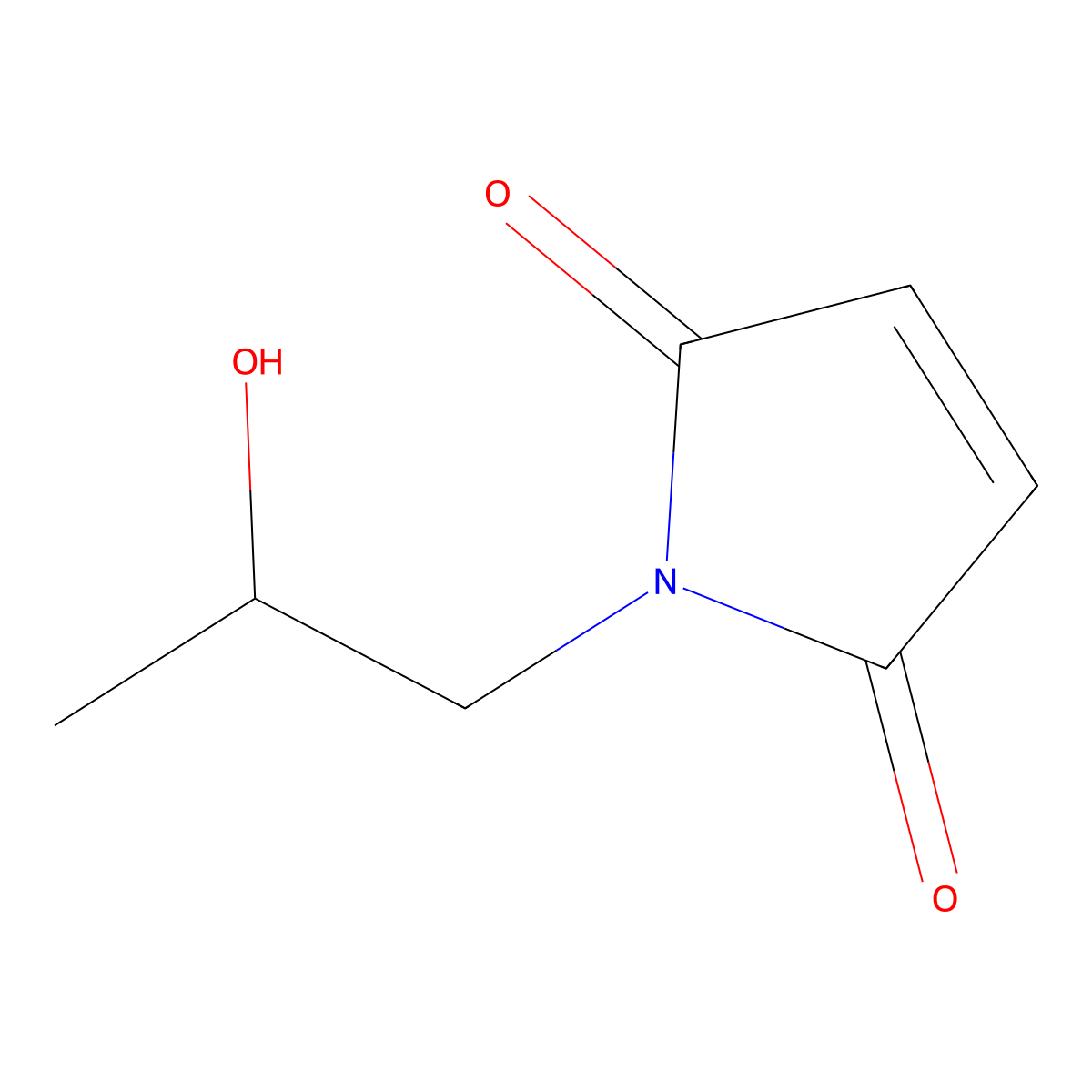 1-(2-hydroxypropyl)-2,5-dihydro-1H-pyrrole-2,5-dione molecular structure, CAS 204439-19-0