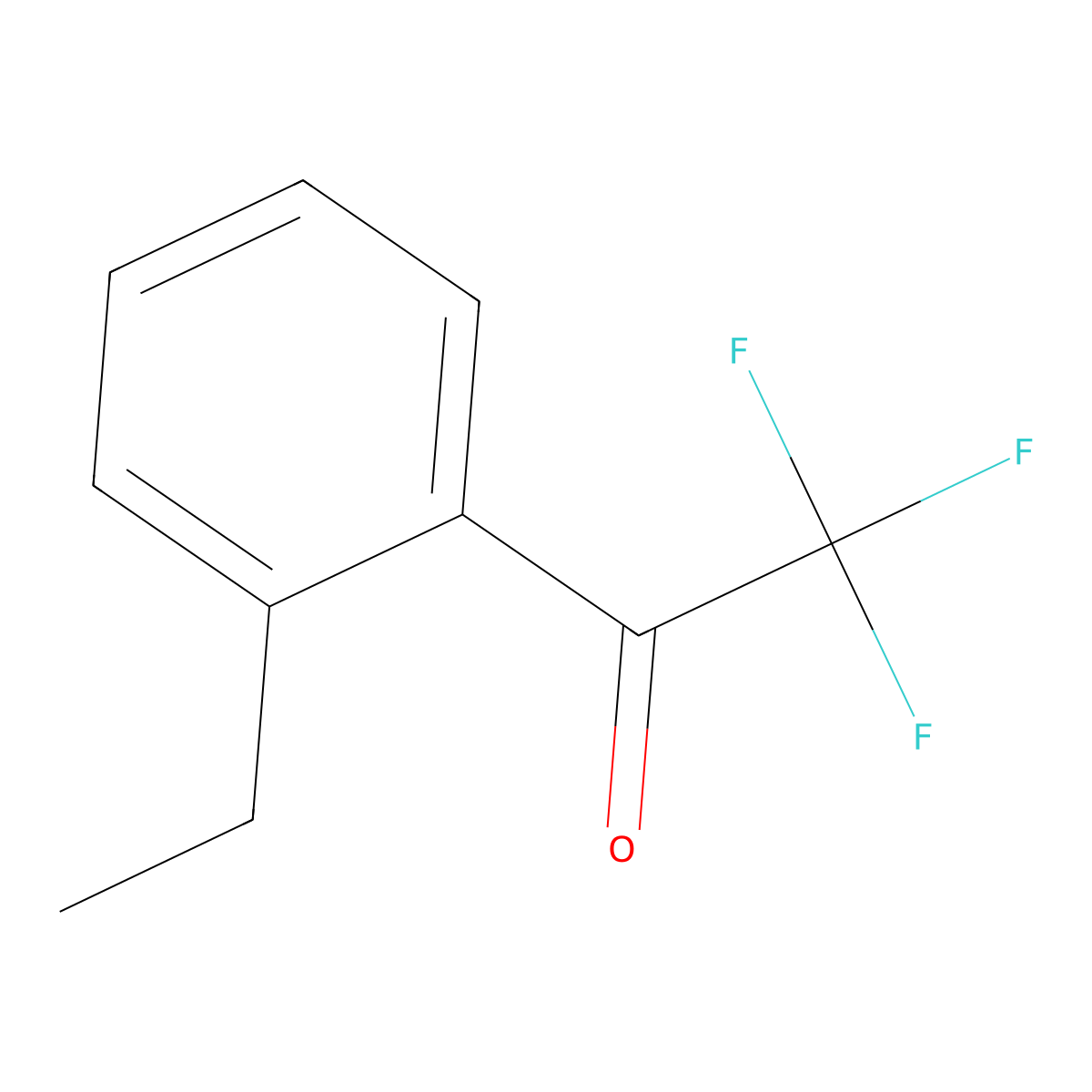 2'-Ethyl-2,2,2-trifluoroacetophenone molecular structure, CAS 204439-99-6