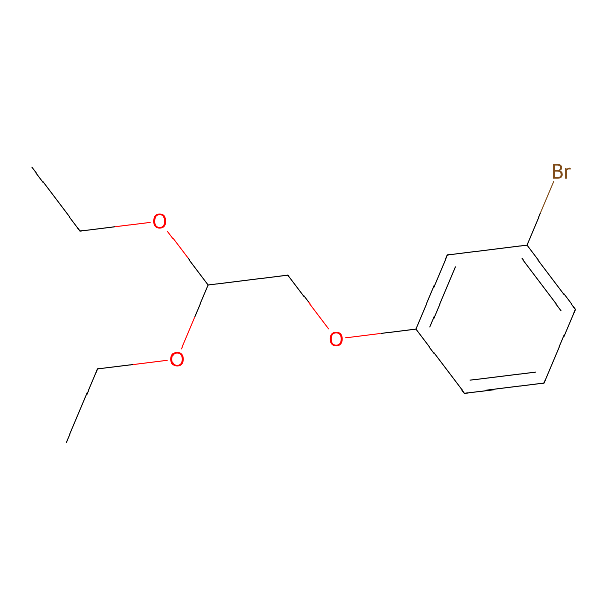 1-Bromo-3-(2,2-diethoxyethoxy)benzene molecular structure, CAS 204452-94-8