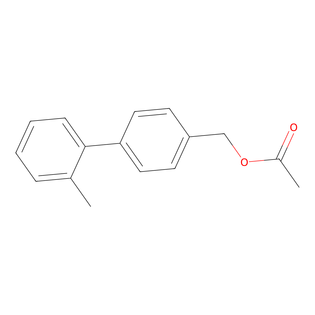 [1,1'-Biphenyl]-4-methanol, 2'-methyl-, 4-acetate molecular structure, CAS 2044702-44-3