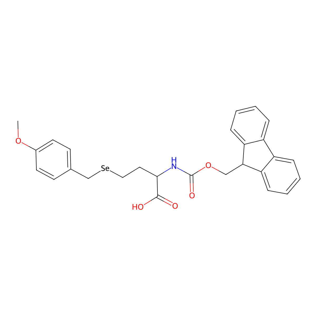 Fmoc-HomoSec(Mob)-OH molecular structure, CAS 2044704-59-6
