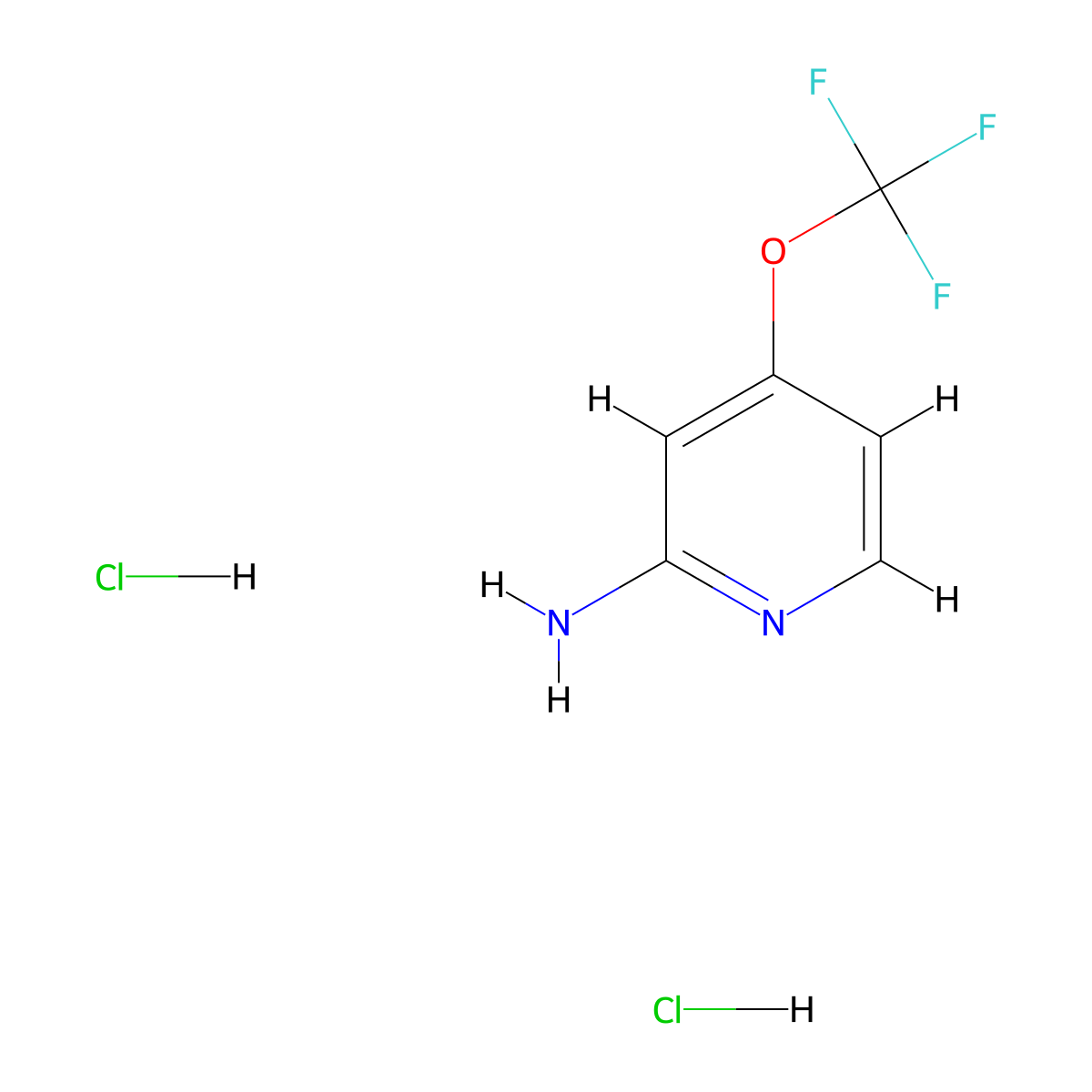 4-(Trifluoromethoxy)pyridin-2-amine dihydrochloride molecular structure, CAS 2044704-77-8