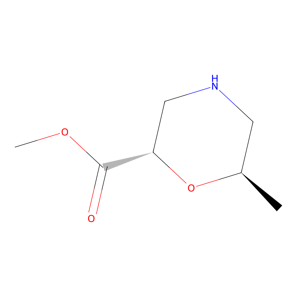 Methyl (2S,6R)-6-methylmorpholine-2-carboxylate molecular structure, CAS 2044705-50-0