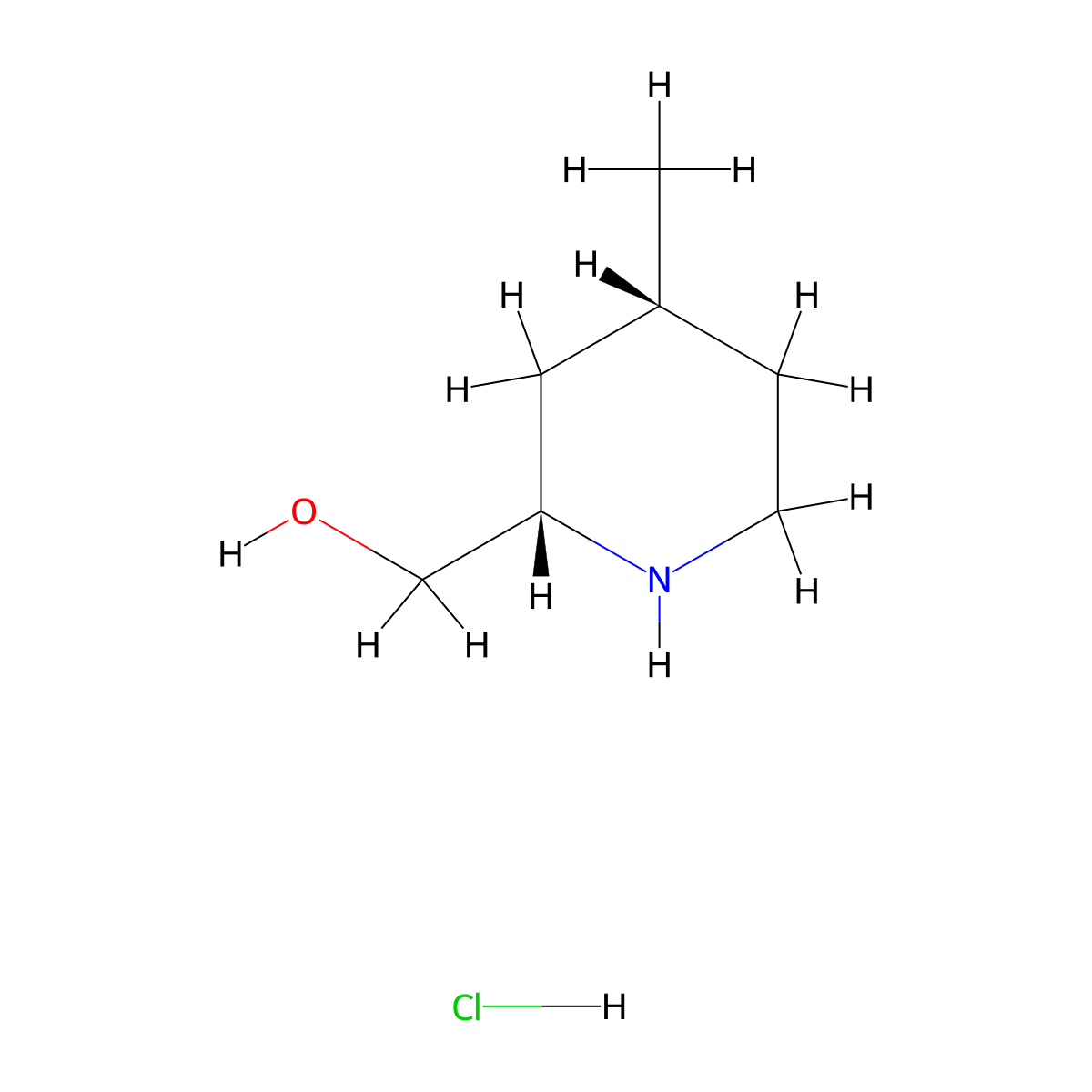 rac-[(2R,4S)-4-methylpiperidin-2-yl]methanol hydrochloride molecular structure, CAS 2044705-63-5