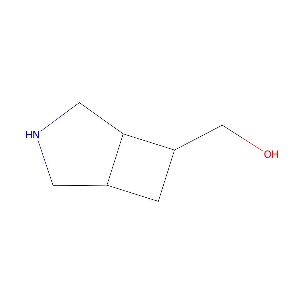 [(1S,5S,6S)-3-Azabicyclo[3.2.0]heptan-6-yl]methanol molecular structure, CAS 2044706-14-9