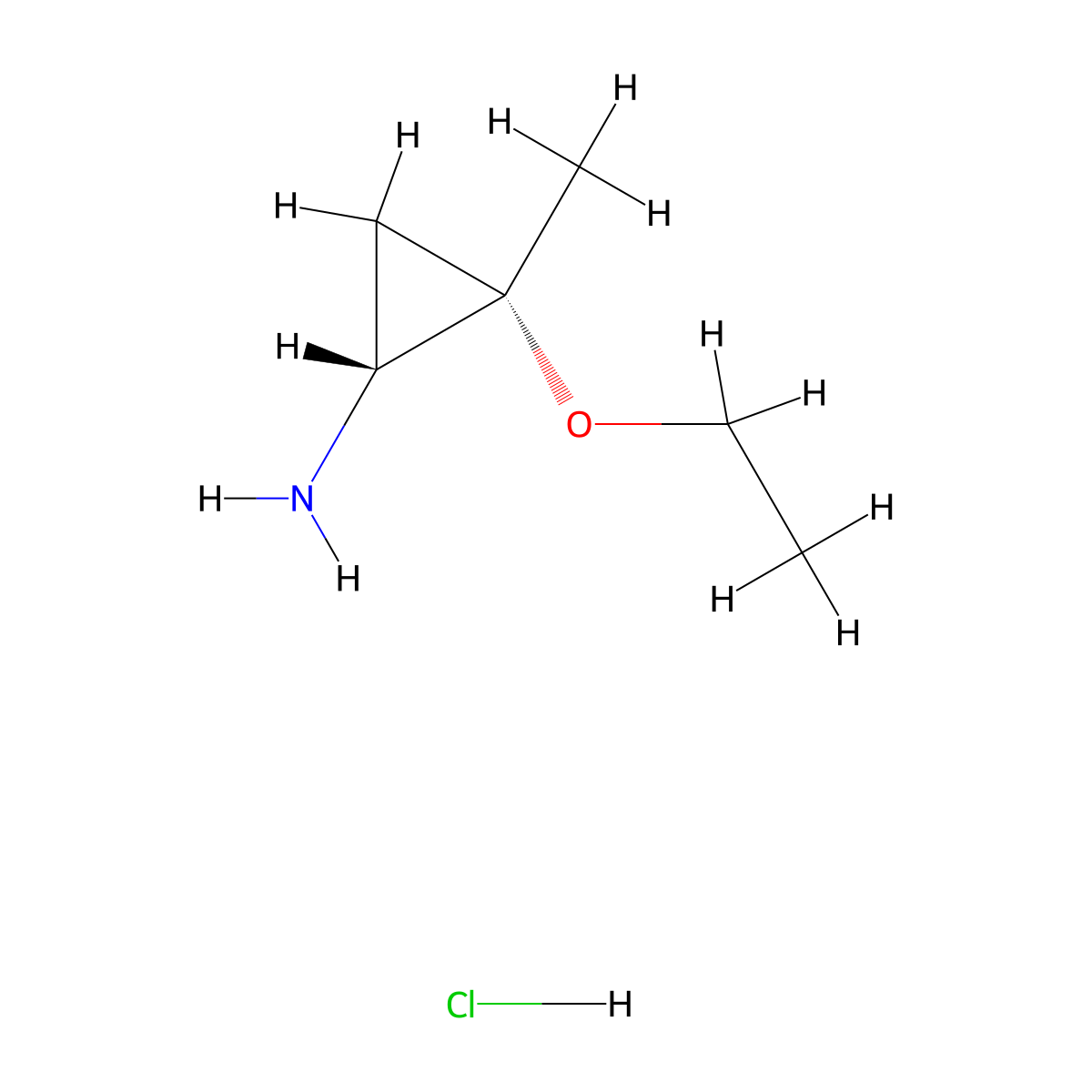 Rac-(1r,2s)-2-ethoxy-2-methylcyclopropan-1-amine hydrochloride molecular structure, CAS 2044706-23-0