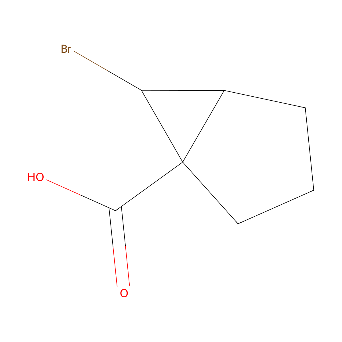 (1S,5R,6S)-6-bromobicyclo[3.1.0]hexane-1-carboxylic acid molecular structure, CAS 2044706-36-5