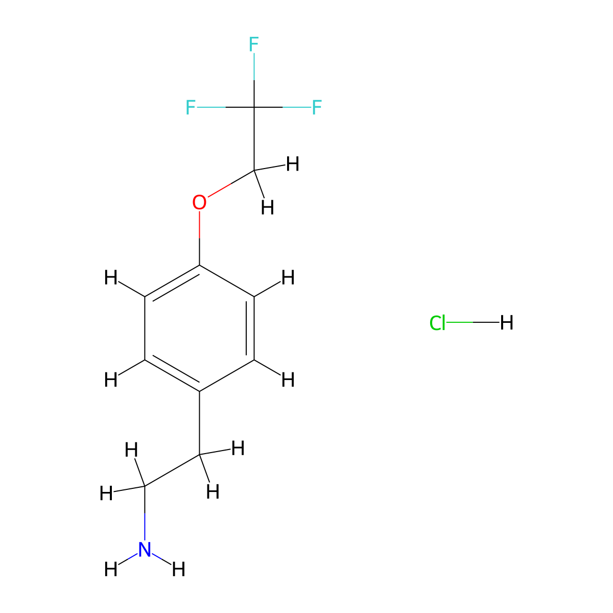 2-[4-(2,2,2-Trifluoroethoxy)phenyl]ethylamine Hydrochloride molecular structure, CAS 2044706-96-7