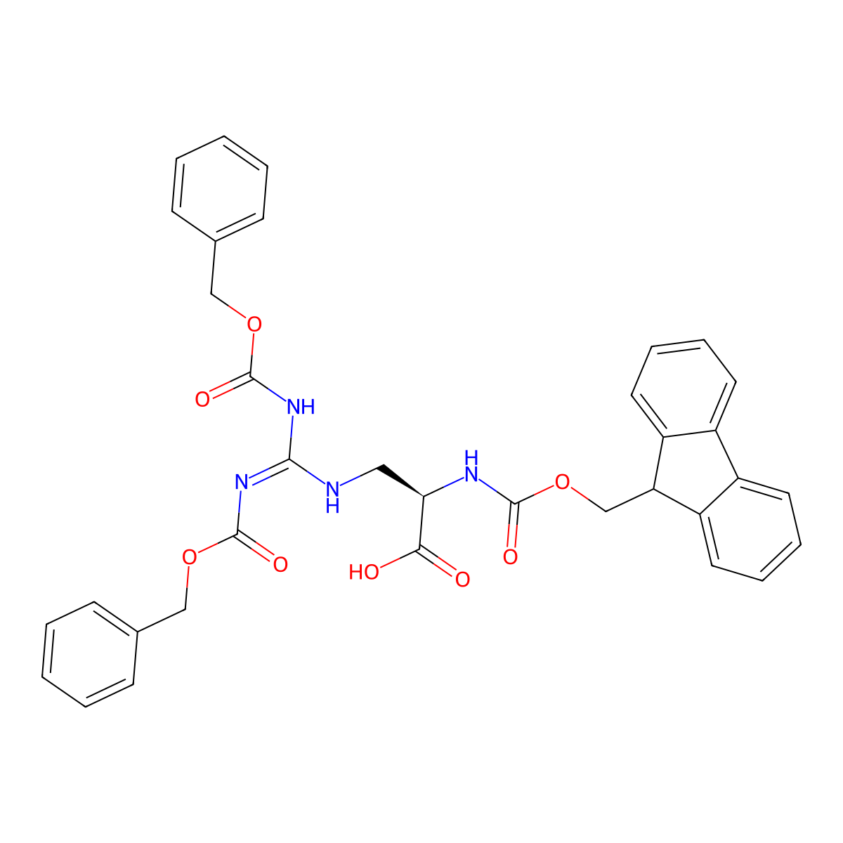 Fmoc-D-Alg(Z)2-OH molecular structure, CAS 2044710-54-3