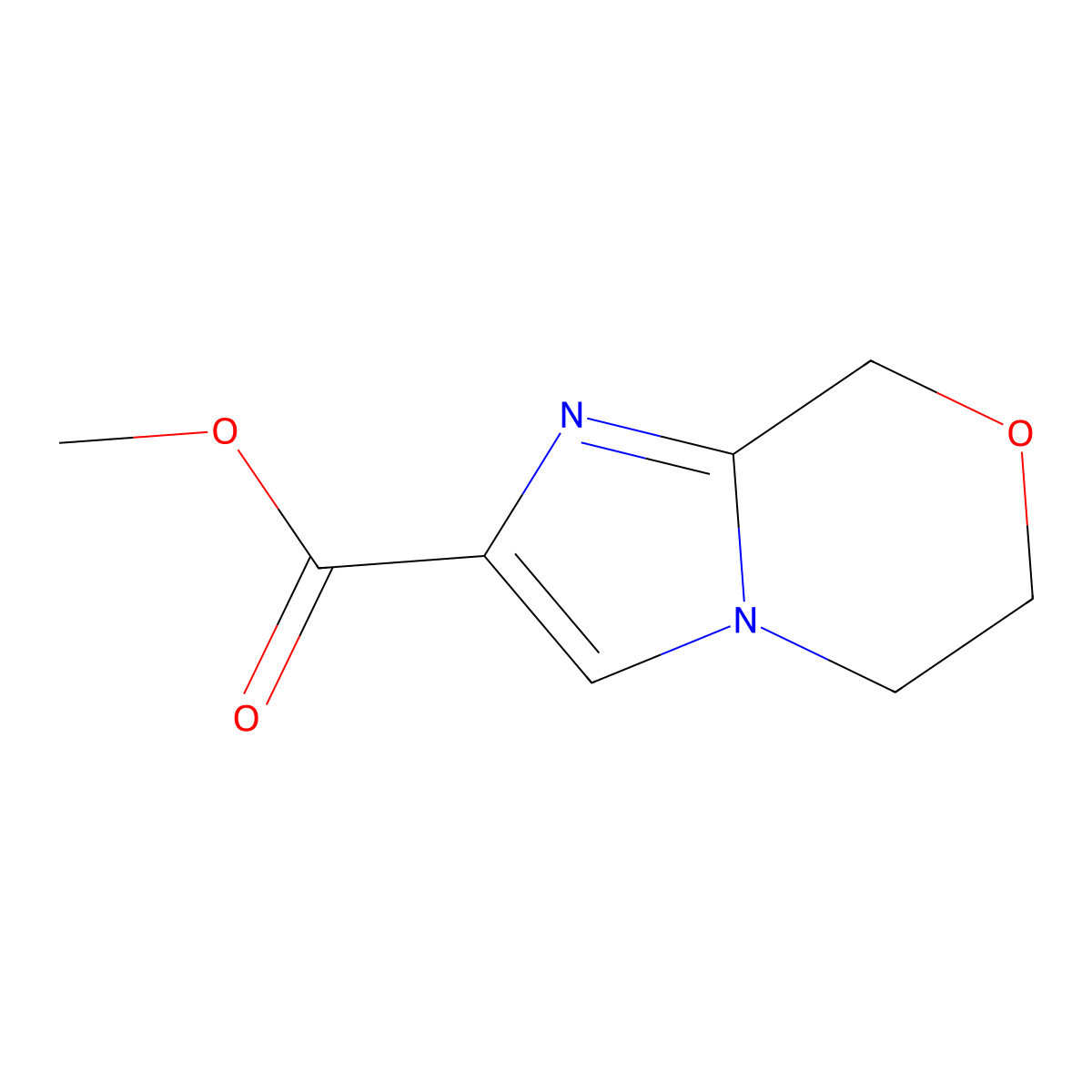 methyl 5H,6H,8H-imidazo[2,1-c][1,4]oxazine-2-carboxylate molecular structure, CAS 2044712-66-3
