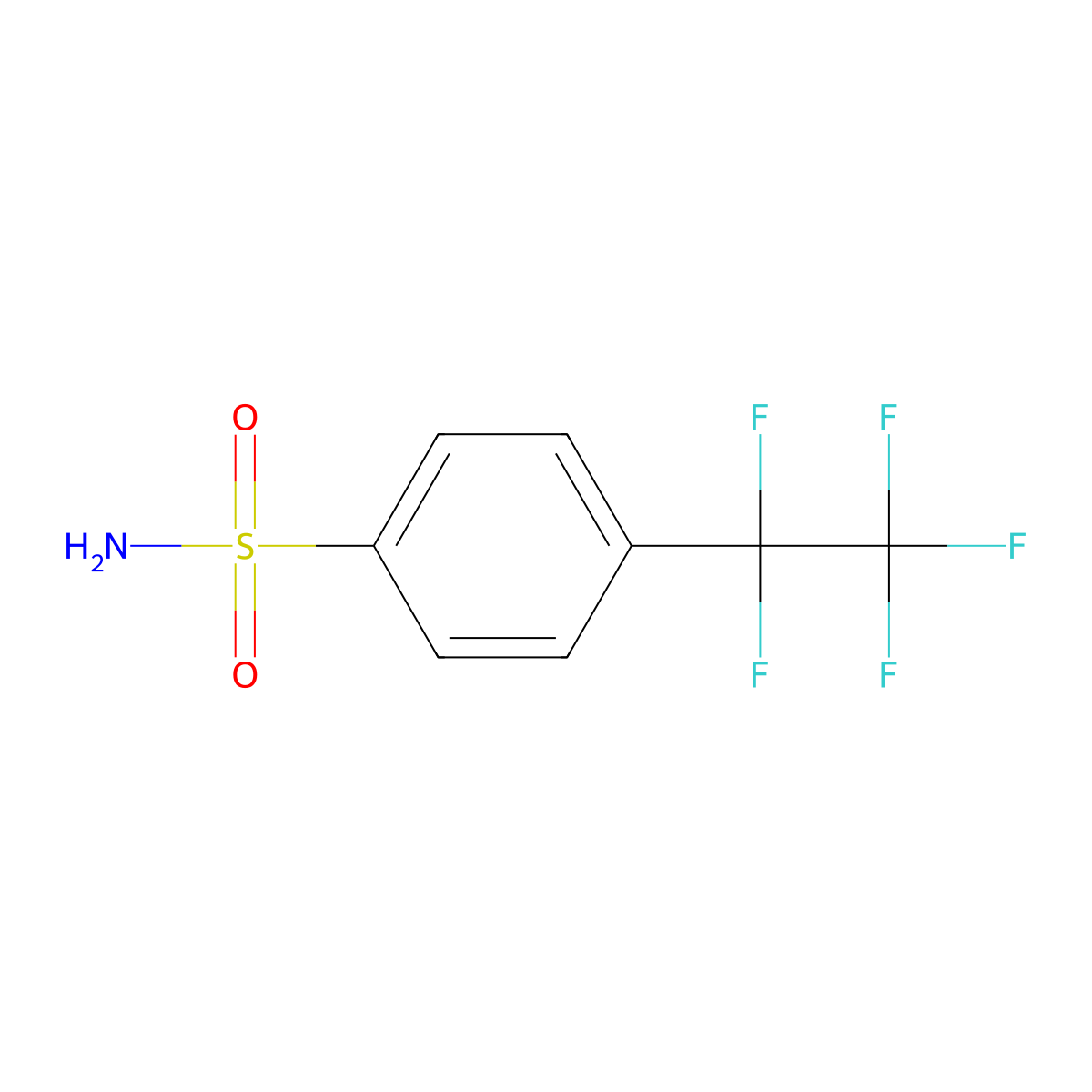4-(Pentafluoroethyl)benzene-1-sulfonamide molecular structure, CAS 2044712-67-4