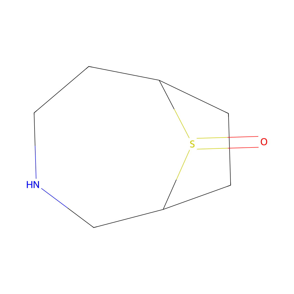 9Lambda4-thia-3-azabicyclo[4.2.1]nonan-9-one molecular structure, CAS 2044712-80-1