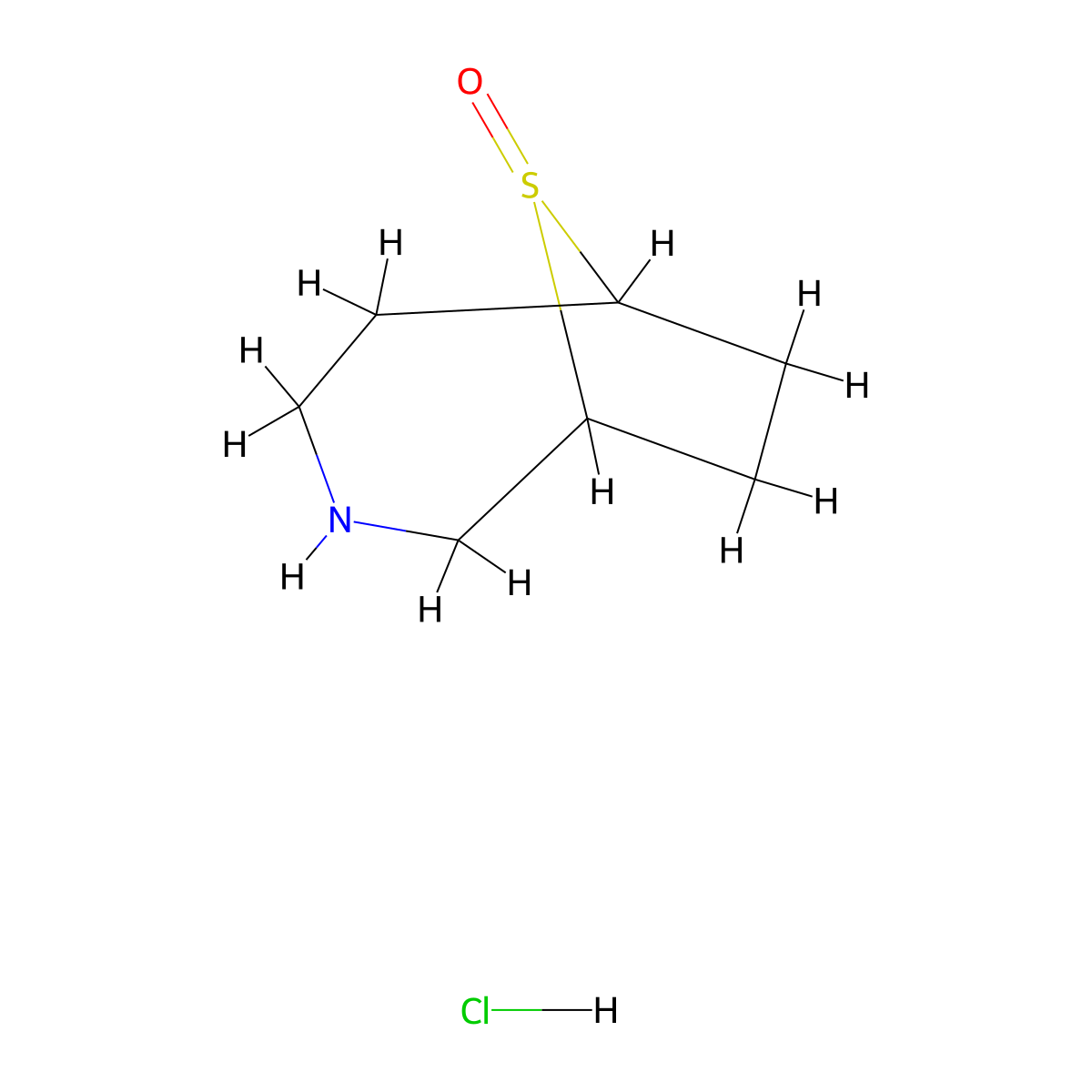 9lambda4-Thia-3-azabicyclo[4.2.1]nonan-9-one hydrochloride molecular structure, CAS 2044712-81-2