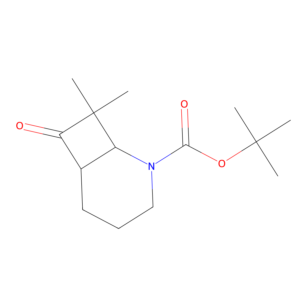 Tert-butyl 8,8-dimethyl-7-oxo-2-azabicyclo[4.2.0]octane-2-carboxylate molecular structure, CAS 2044712-84-5