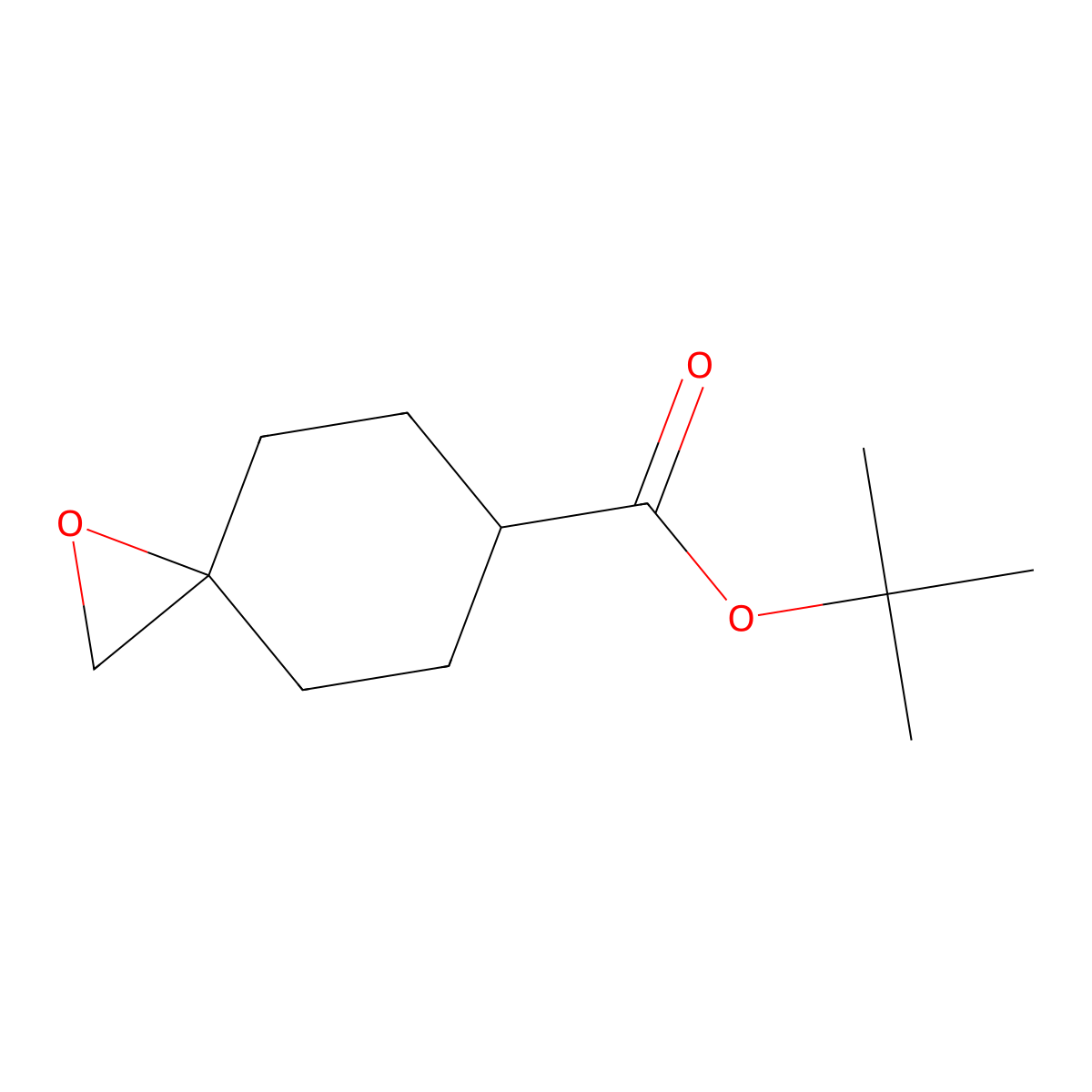 Tert-butyl 1-oxaspiro(2.5)octane-6-carboxylate molecular structure, CAS 2044712-88-9