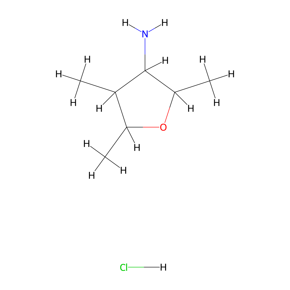 2,4,5-Trimethyloxolan-3-amine hydrochloride molecular structure, CAS 2044712-93-6