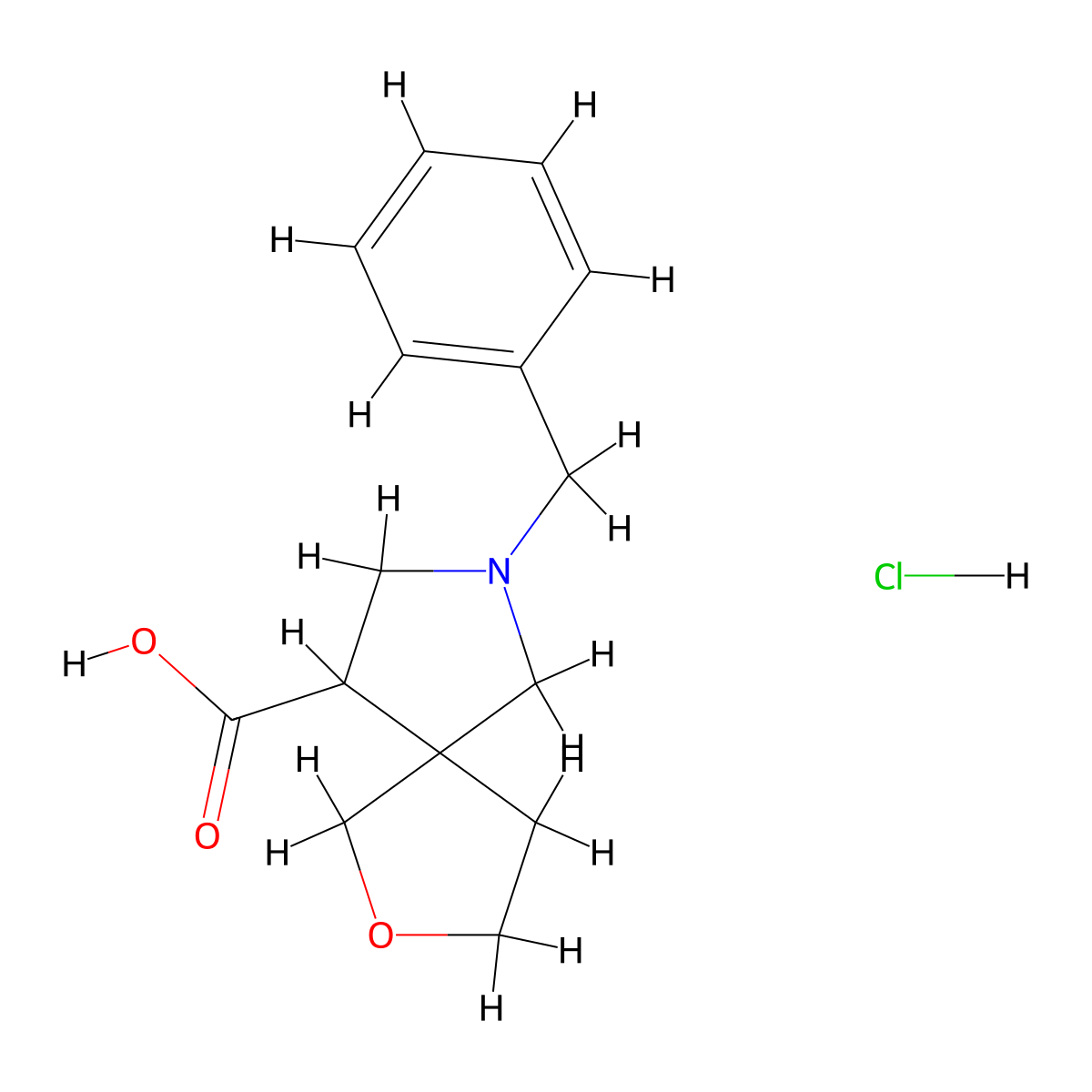 7-Benzyl-2-oxa-7-azaspiro[4.4]nonane-9-carboxylic acid hydrochloride molecular structure, CAS 2044713-09-7