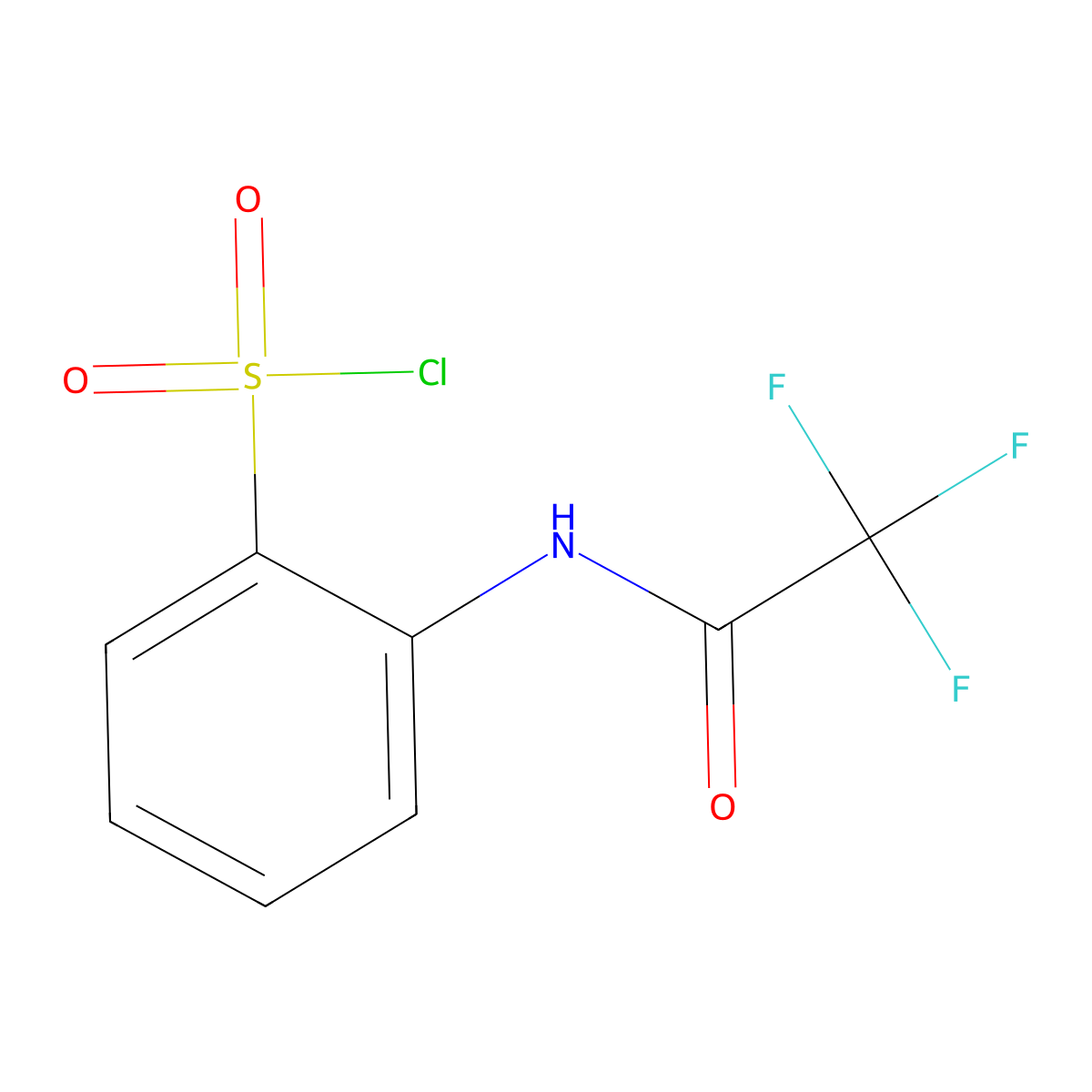 2-(Trifluoroacetamido)benzene-1-sulfonyl chloride molecular structure, CAS 2044713-25-7