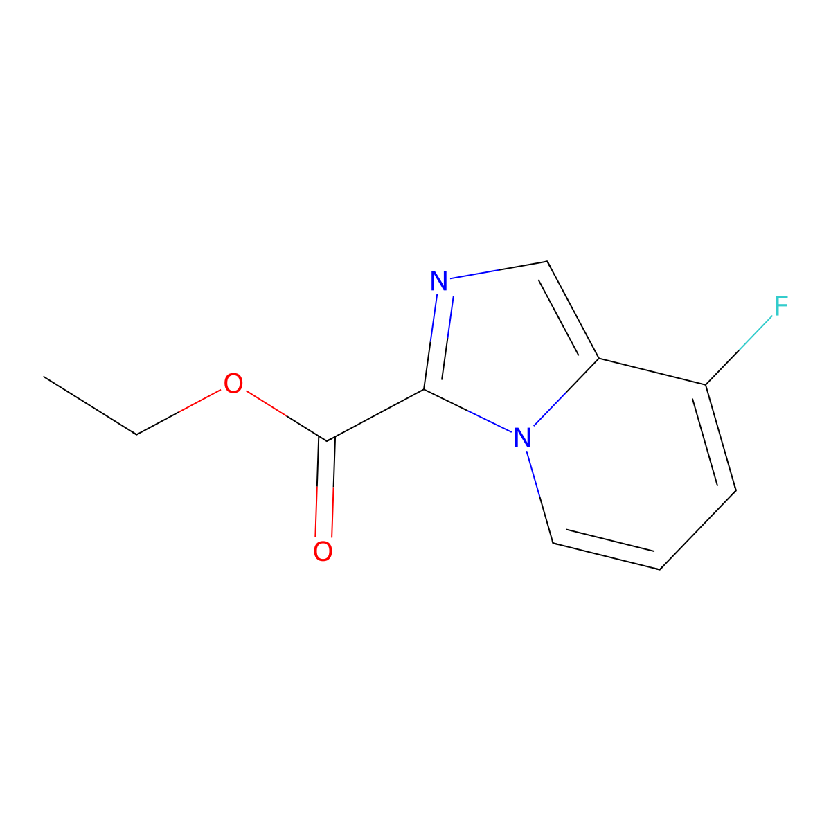 Ethyl 8-fluoroimidazo[1,5-a]pyridine-3-carboxylate molecular structure, CAS 2044713-85-9