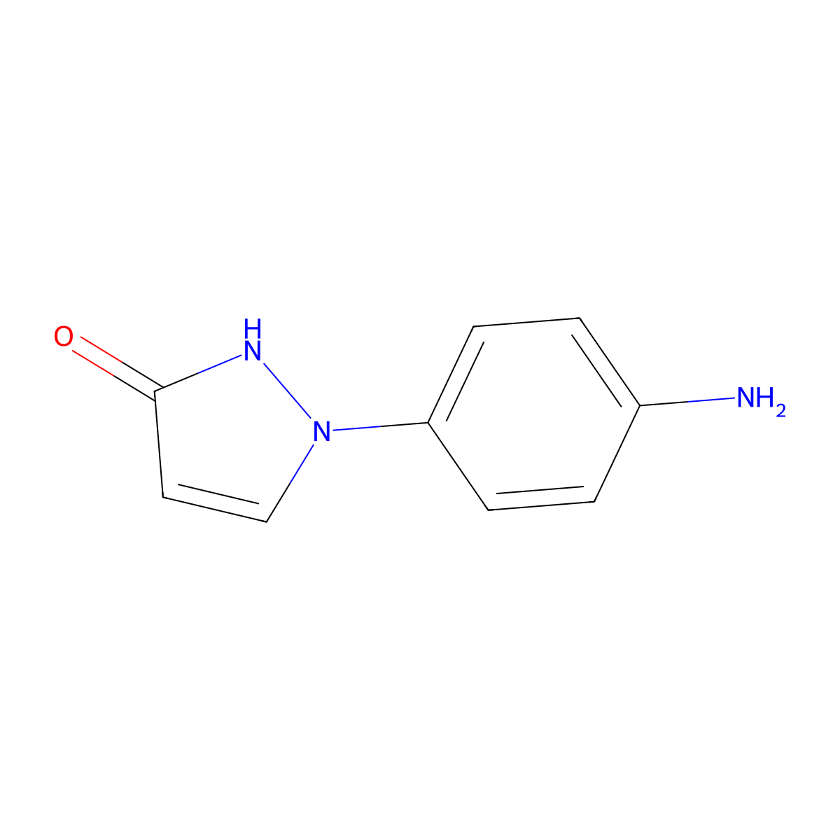 1-(4-aminophenyl)-1H-pyrazol-3-ol molecular structure, CAS 2044713-95-1