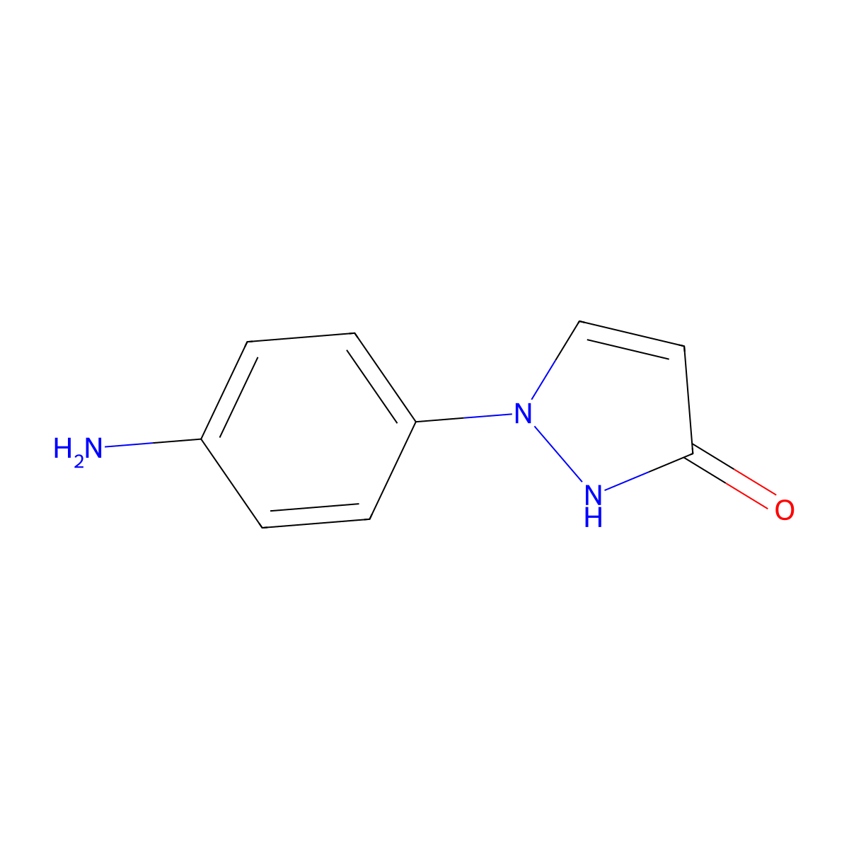 1-(4-aminophenyl)-1H-pyrazol-3-ol molecular structure, CAS 2044713-95-1