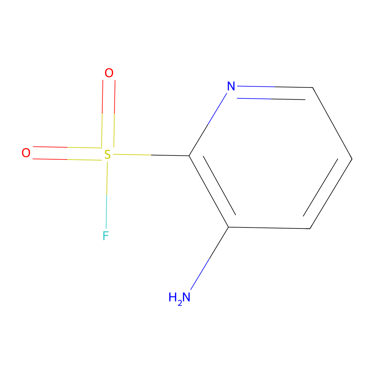 3-Aminopyridine-2-sulfonyl fluoride molecular structure, CAS 2044714-07-8