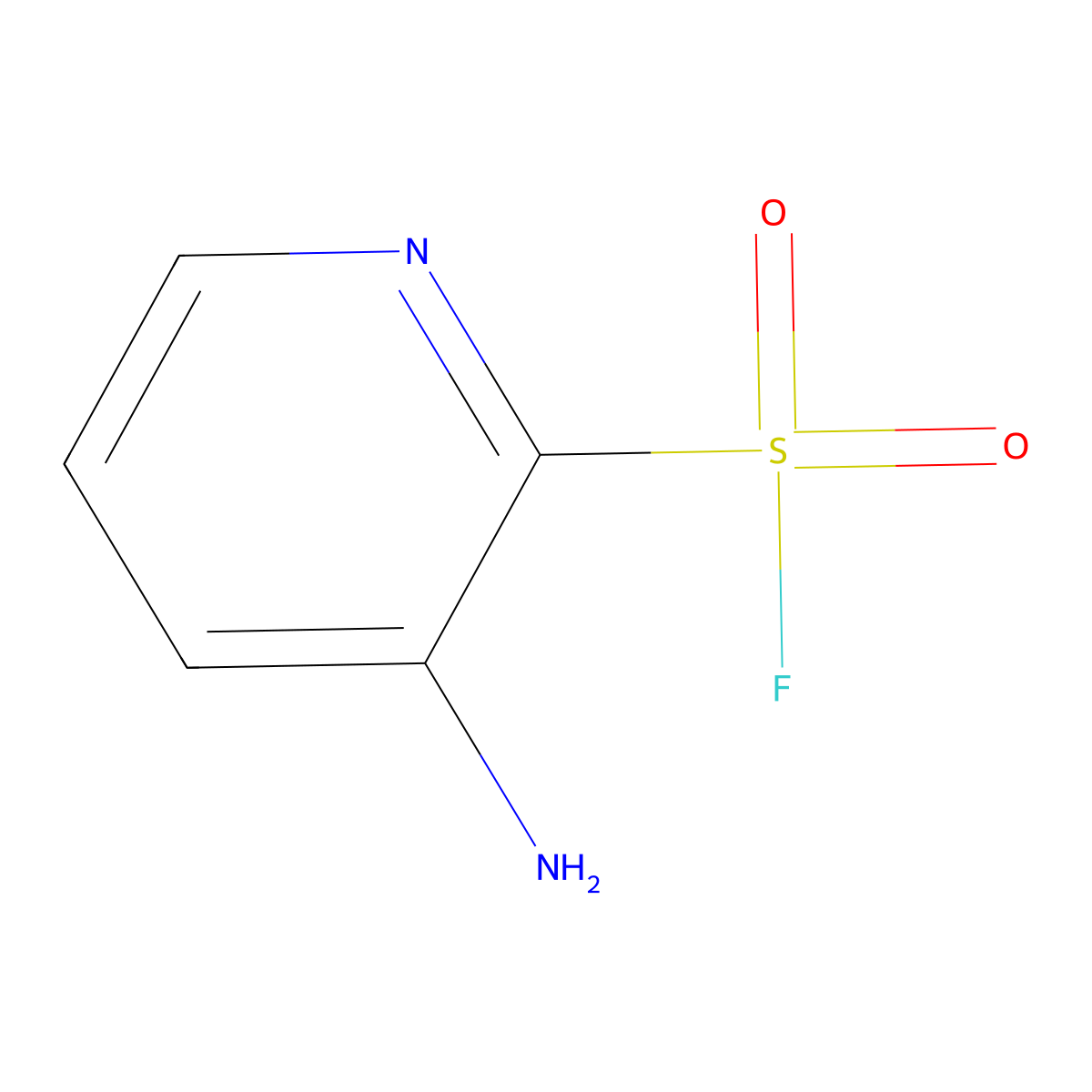 3-Aminopyridine-2-sulfonyl fluoride molecular structure, CAS 2044714-07-8