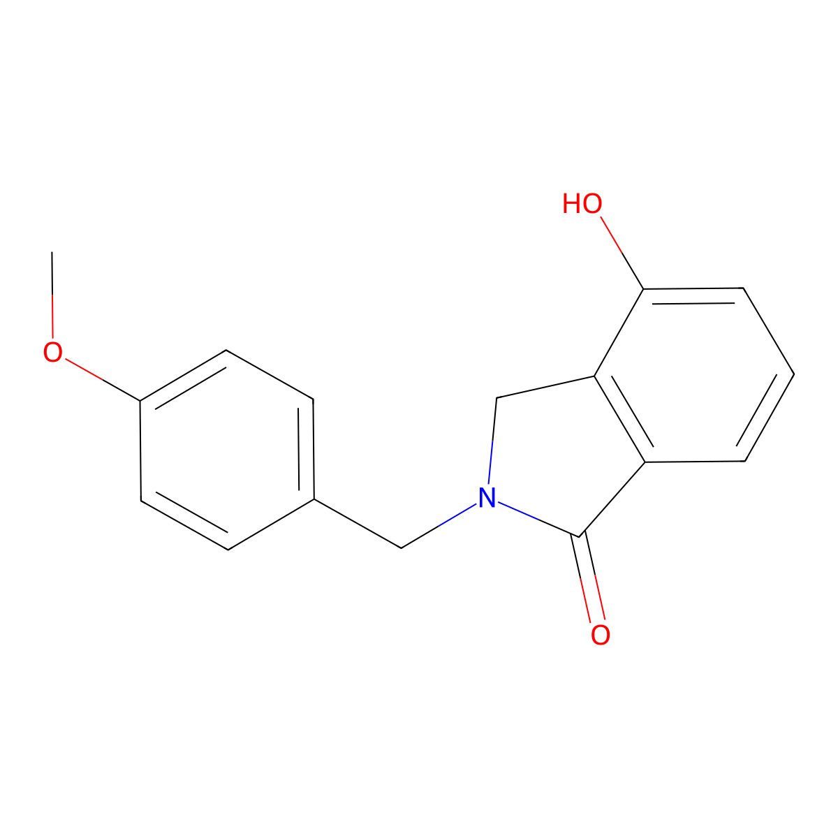 4-Hydroxy-2-[(4-methoxyphenyl)methyl]-2,3-dihydro-1H-isoindol-1-one molecular structure, CAS 2044714-11-4