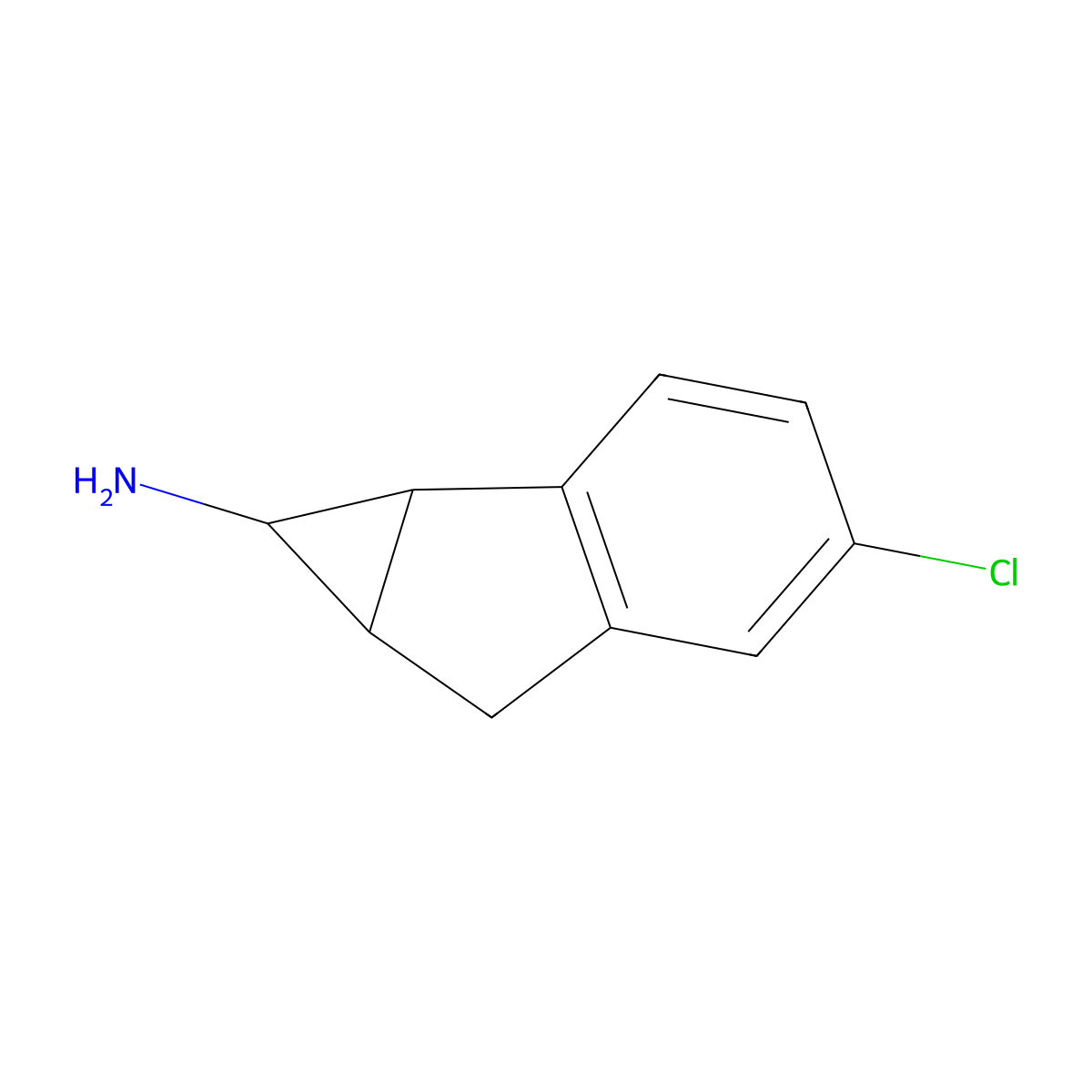 4-chloro-1H,1aH,6H,6aH-cyclopropa[a]inden-1-amine molecular structure, CAS 2044714-15-8