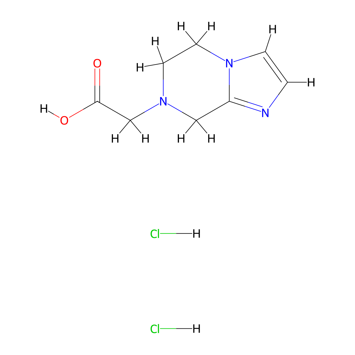 2-{5H,6H,7H,8H-imidazo[1,2-a]pyrazin-7-yl}acetic acid dihydrochloride molecular structure, CAS 2044714-17-0