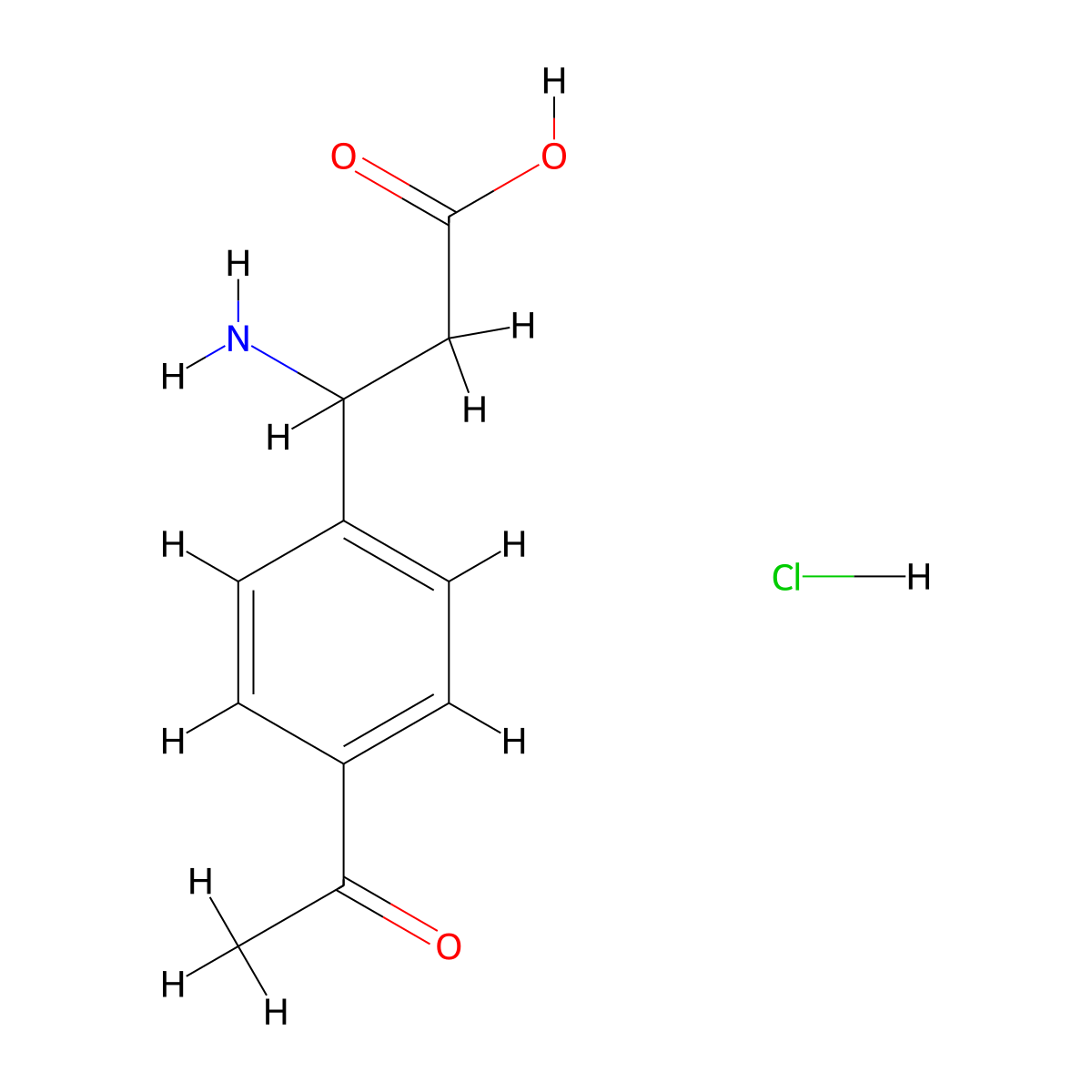 3-(4-Acetylphenyl)-3-aminopropanoic acid hydrochloride molecular structure, CAS 2044714-56-7