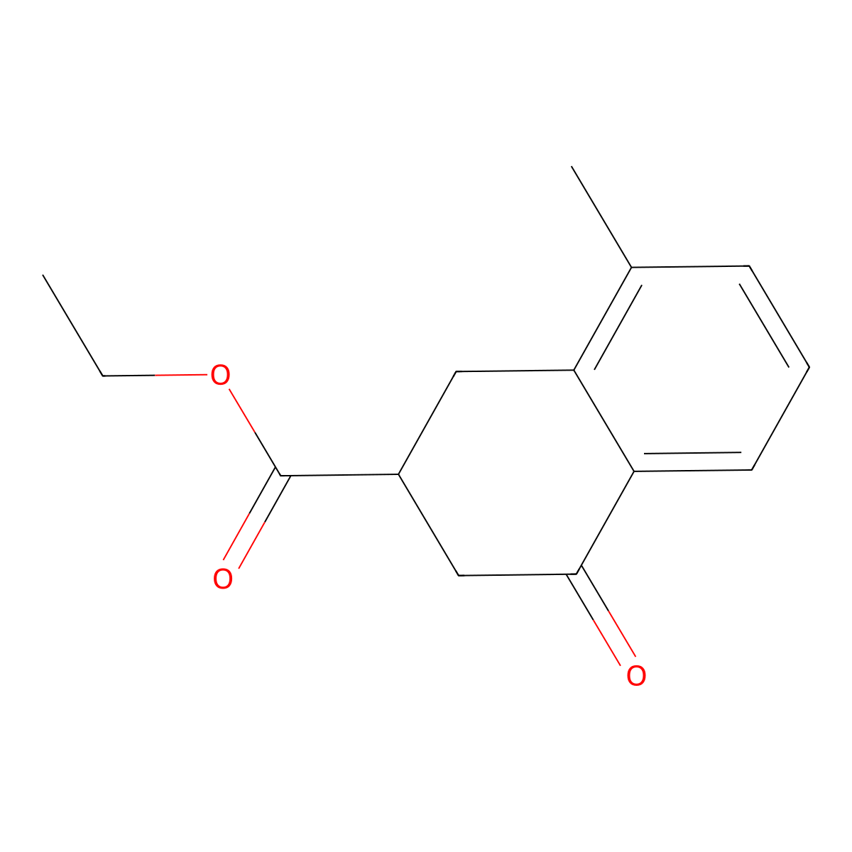 Ethyl 8-methyl-4-oxo-1,2,3,4-tetrahydronaphthalene-2-carboxylate molecular structure, CAS 2044722-71-4