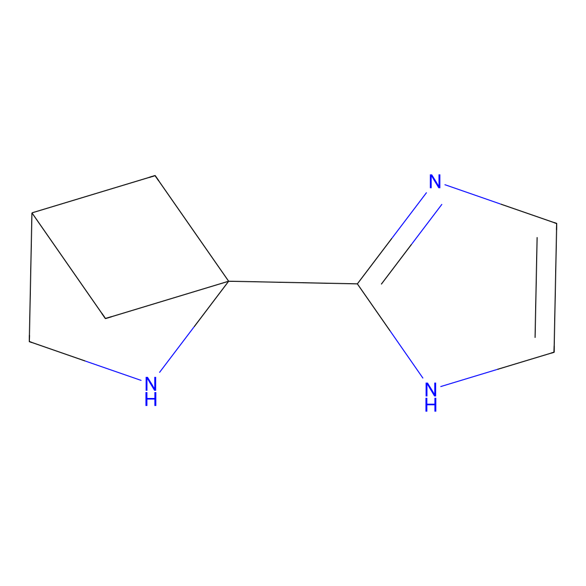 1-(1H-Imidazol-2-yl)-2-azabicyclo[2.1.1]hexane molecular structure, CAS 2044744-69-4