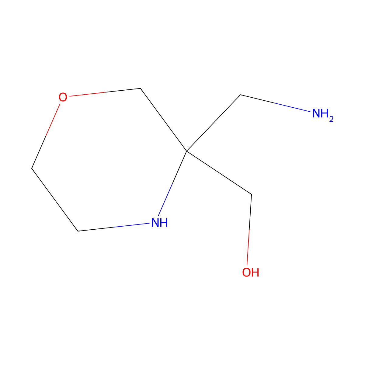 [3-(Aminomethyl)morpholin-3-yl]methanol molecular structure, CAS 2044745-56-2