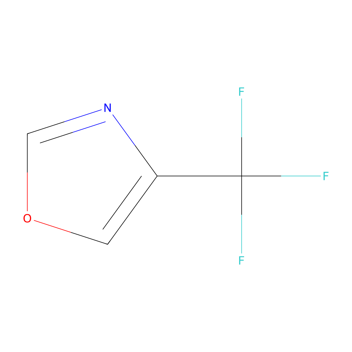 4-(Trifluoromethyl)-1,3-oxazole molecular structure, CAS 2044772-79-2